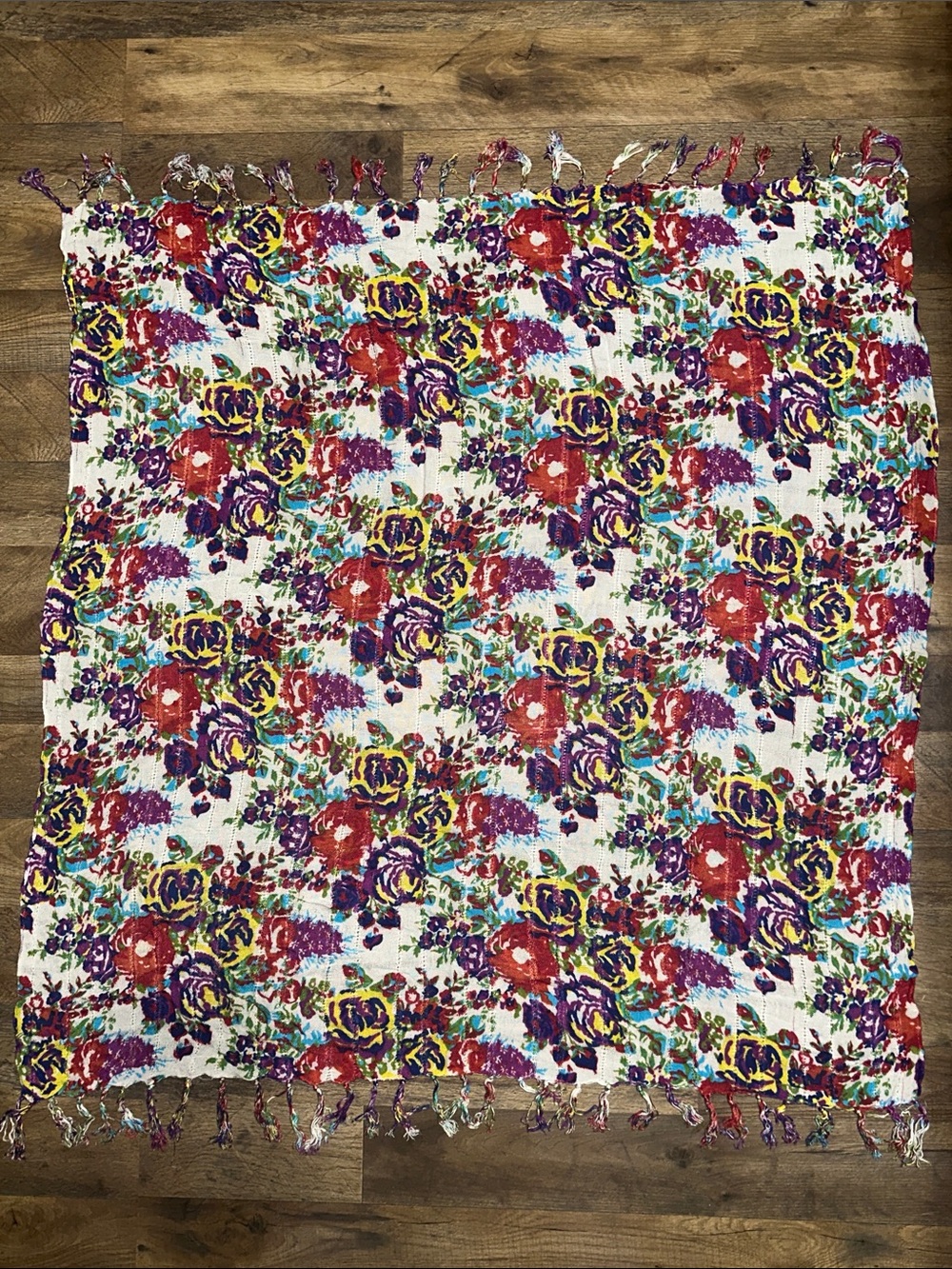 pin and needles by Anthropologie floral Multi-Color Lightweight Scarf
